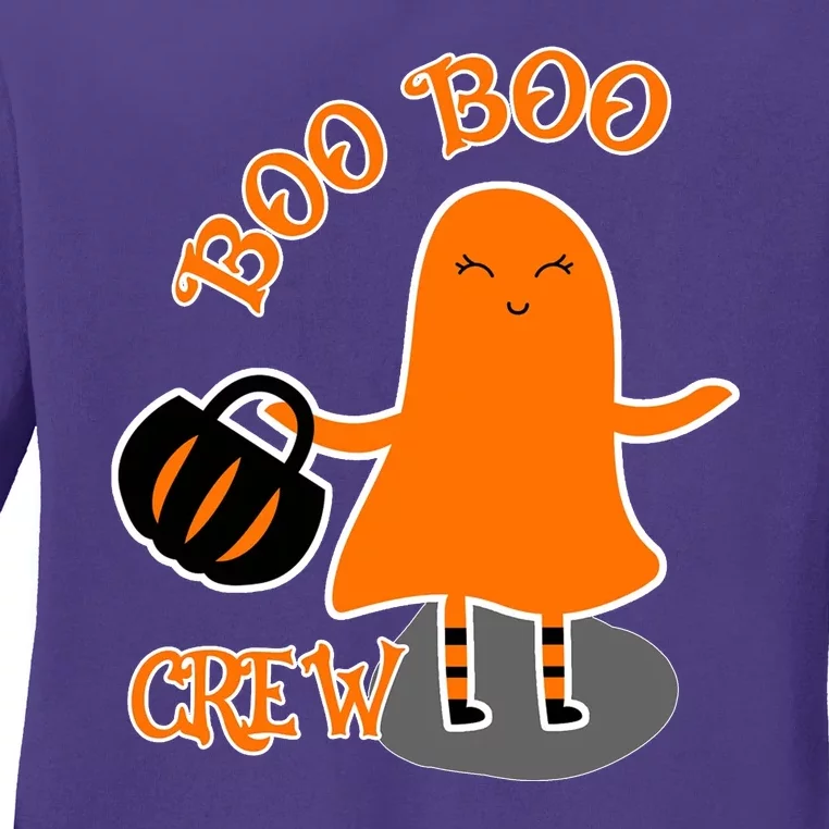 Boo Boo Crew Halloween Ladies Long Sleeve Shirt