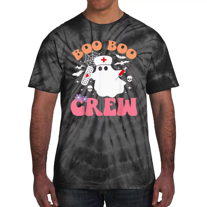 boo boo crew quote nurse cool halloween nurse costume Tie-Dye T-Shirt