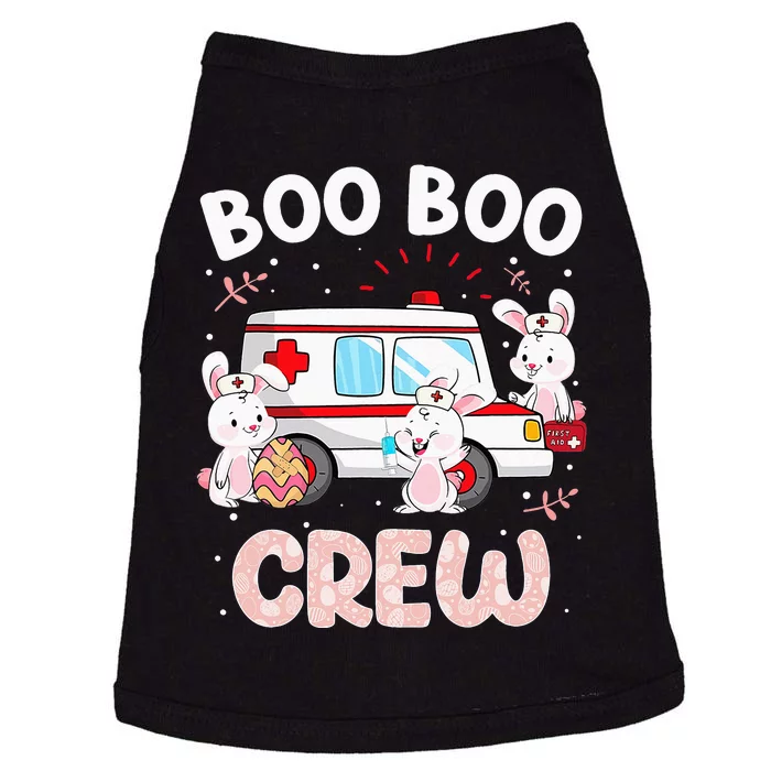 Boo Boo Crew Bunny Nurse Nursing Easter Day Doggie Tank