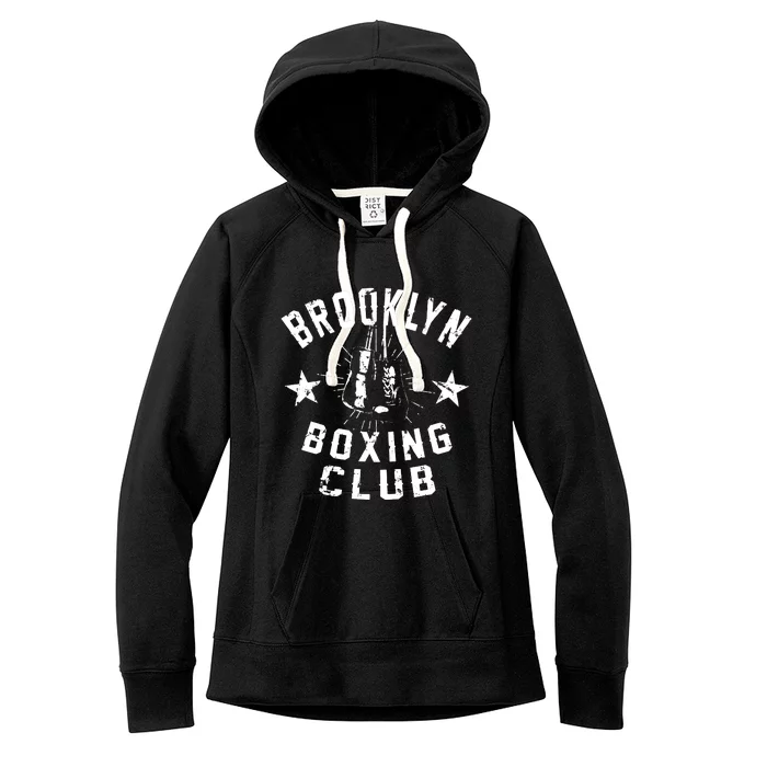 Brooklyn Boxing Club Vintage Distressed Boxer Women's Fleece Hoodie