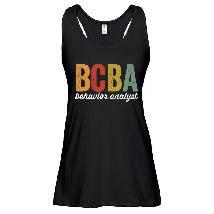 Bcba Board Certified Behavior Analyst Retro Vintage Ladies Essential Flowy Tank