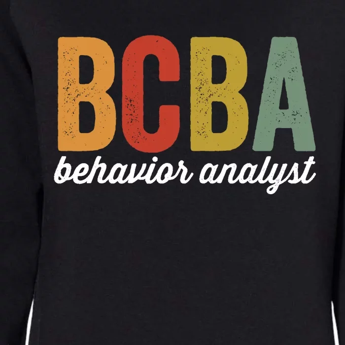 Bcba Board Certified Behavior Analyst Retro Vintage Womens California Wash Sweatshirt