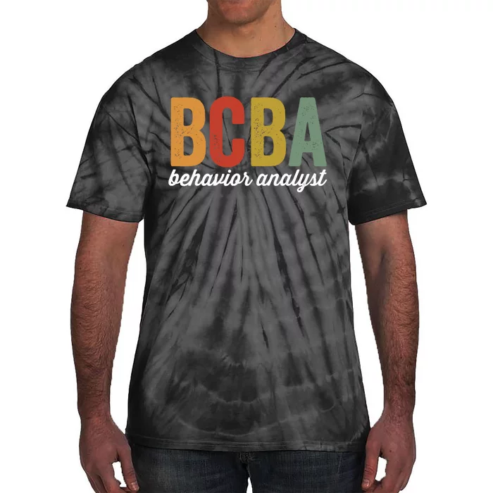 Bcba Board Certified Behavior Analyst Retro Vintage Tie-Dye T-Shirt