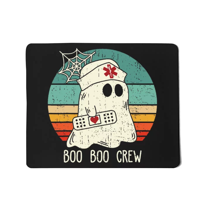 Boo Boo Crew Nurse Scrub Halloween Nurse Shirts Mousepad