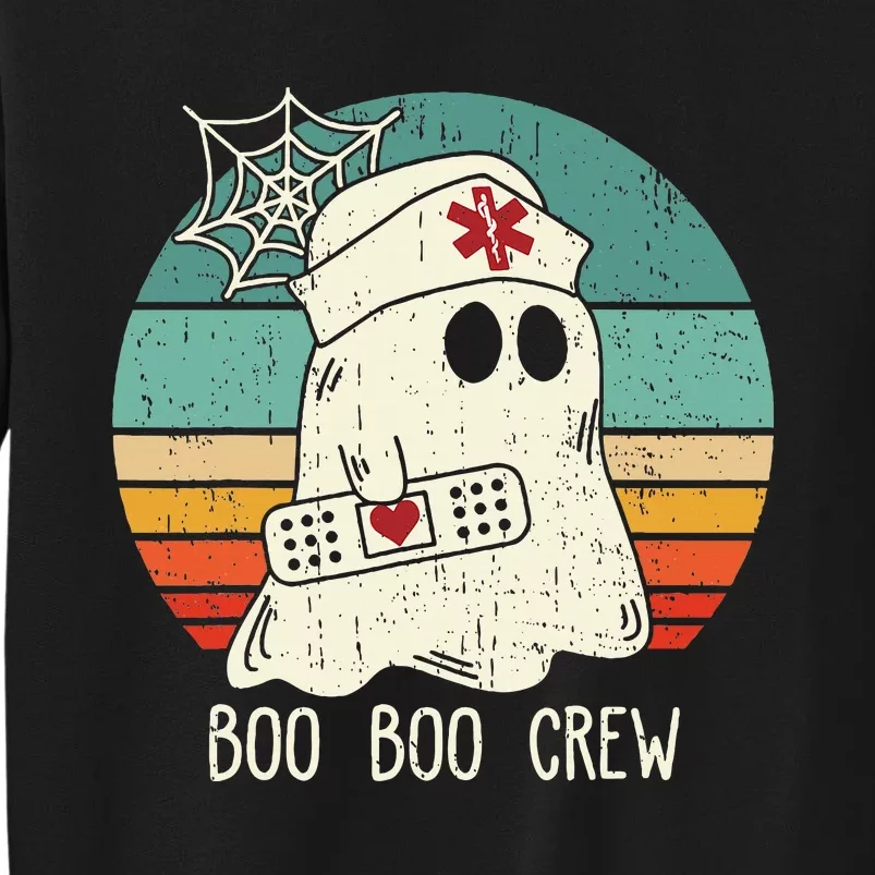 Boo Boo Crew Nurse Scrub Halloween Nurse Shirts Tall Sweatshirt