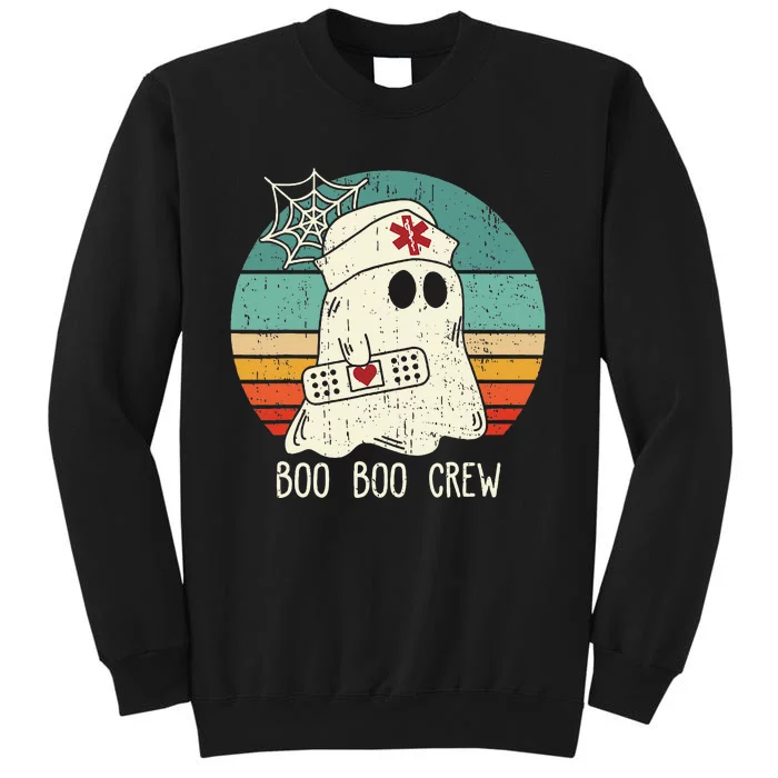 Boo Boo Crew Nurse Scrub Halloween Nurse Shirts Tall Sweatshirt