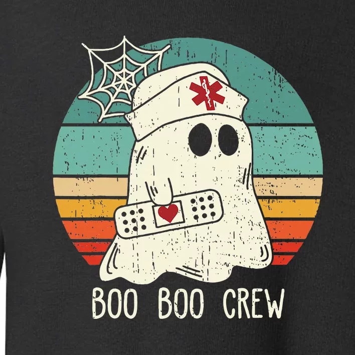 Boo Boo Crew Nurse Scrub Halloween Nurse Shirts Toddler Sweatshirt