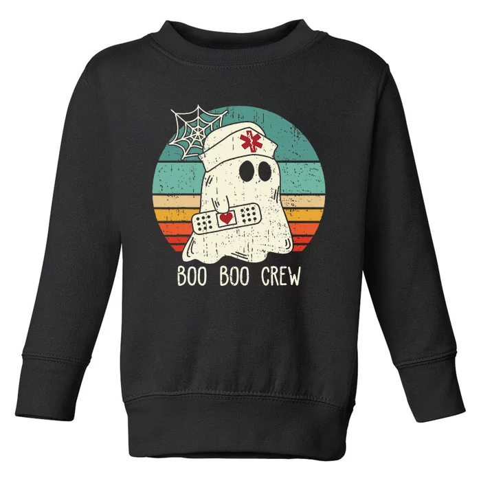 Boo Boo Crew Nurse Scrub Halloween Nurse Shirts Toddler Sweatshirt