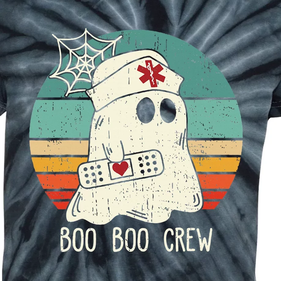 Boo Boo Crew Nurse Scrub Halloween Nurse Shirts Kids Tie-Dye T-Shirt