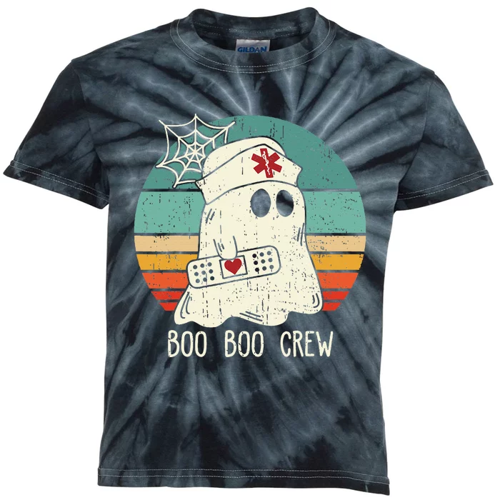 Boo Boo Crew Nurse Scrub Halloween Nurse Shirts Kids Tie-Dye T-Shirt