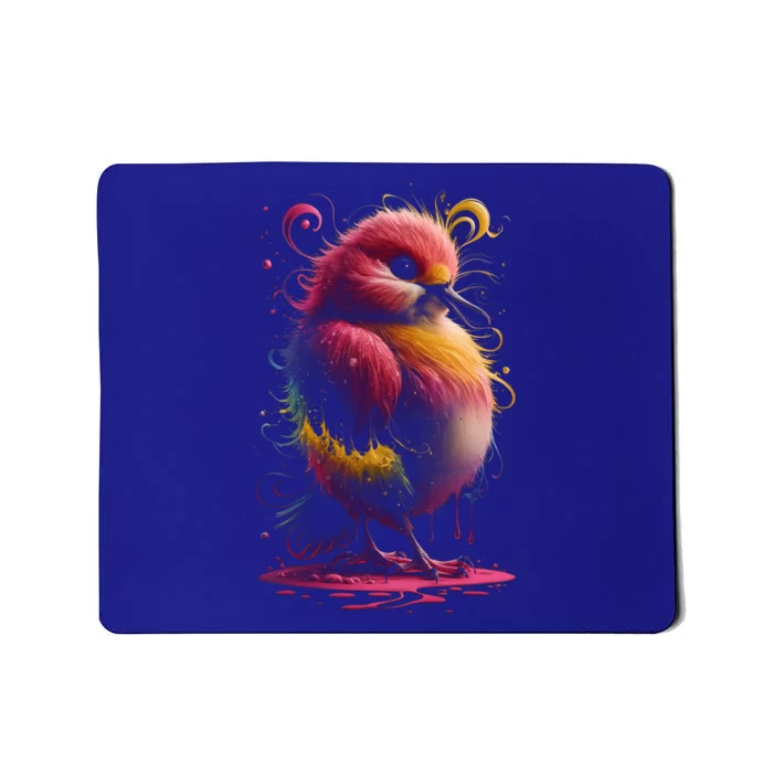 Birdwatching Birder Colorful Bird Art Ornithology Gift Mousepad