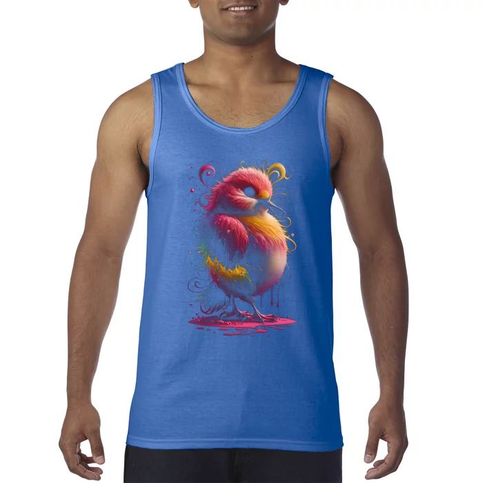 Birdwatching Birder Colorful Bird Art Ornithology Gift Tank Top