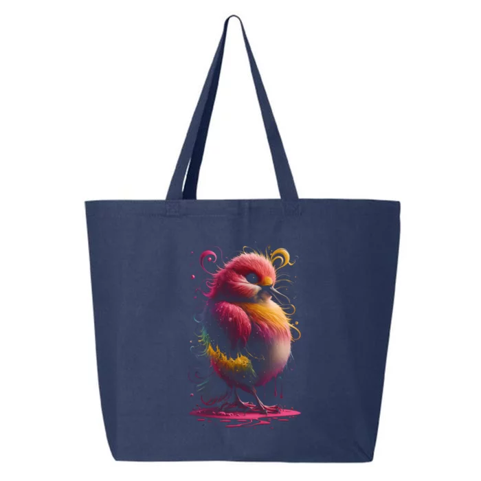 Birdwatching Birder Colorful Bird Art Ornithology Gift 25L Jumbo Tote