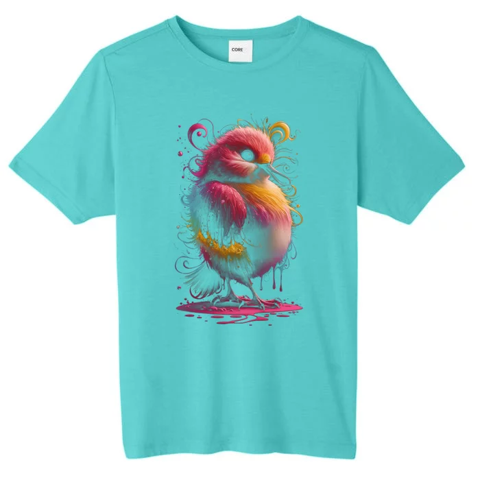 Birdwatching Birder Colorful Bird Art Ornithology Gift ChromaSoft Performance T-Shirt