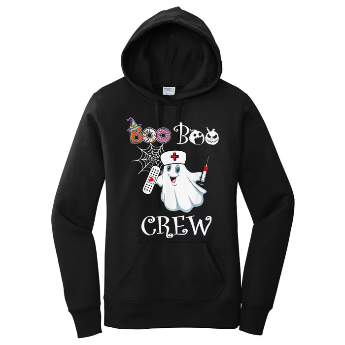 Boo Boo Crew Funny Ghost Paramedic Emt Ems Nurse Halloween Women's Pullover Hoodie