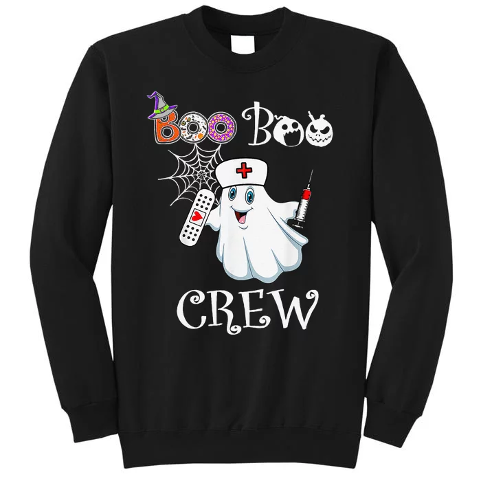 Boo Boo Crew Funny Ghost Paramedic Emt Ems Nurse Halloween Tall Sweatshirt