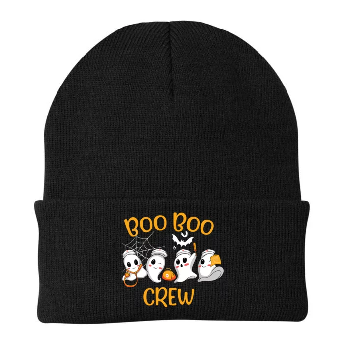 Boo Boo Crew Funny Nurse Halloween Cute Ghost Costume Knit Cap Winter Beanie