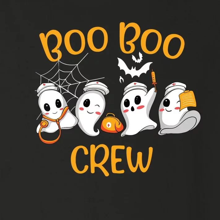 Boo Boo Crew Funny Nurse Halloween Cute Ghost Costume Toddler Long Sleeve Shirt