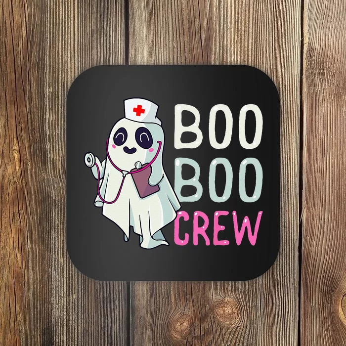 Boo Boo Crew Nurse Ghost Funny Halloween Costume Coaster