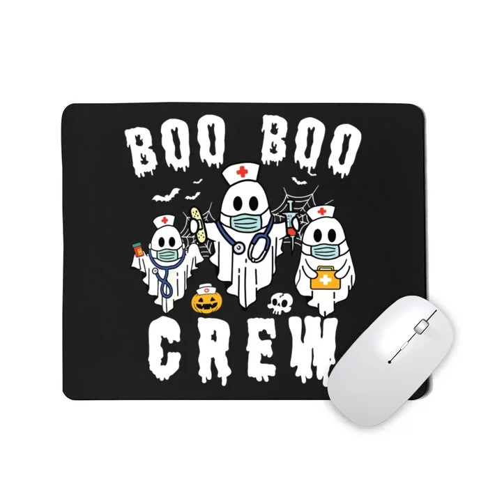 Boo Boo Crew Ghost Halloween Paramedic Nurse Rn Er Nicu Lpn Mousepad