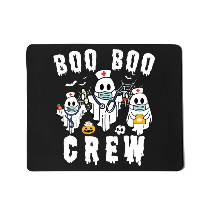 Boo Boo Crew Ghost Halloween Paramedic Nurse Rn Er Nicu Lpn Mousepad