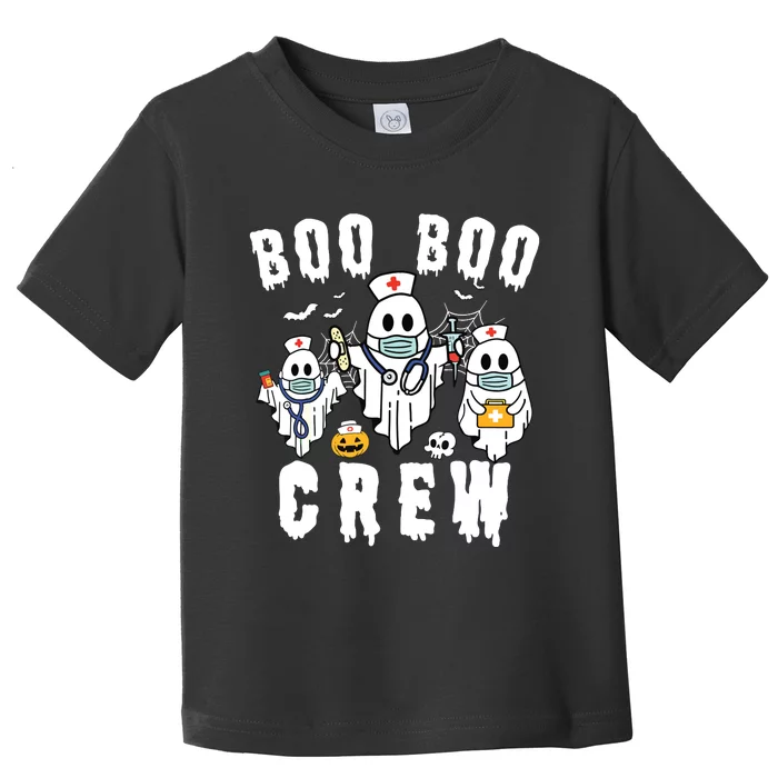 Boo Boo Crew Ghost Halloween Paramedic Nurse Rn Er Nicu Lpn Toddler T-Shirt