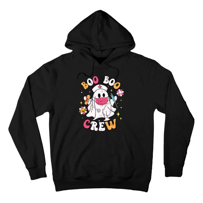 Boo Boo Crew Halloween Ghost Nurse Tall Hoodie