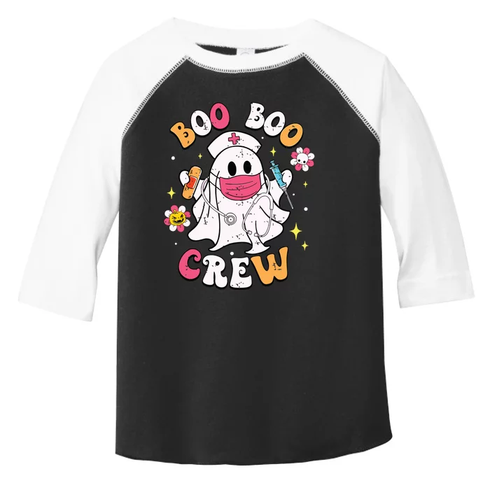 Boo Boo Crew Halloween Ghost Nurse Toddler Fine Jersey T-Shirt