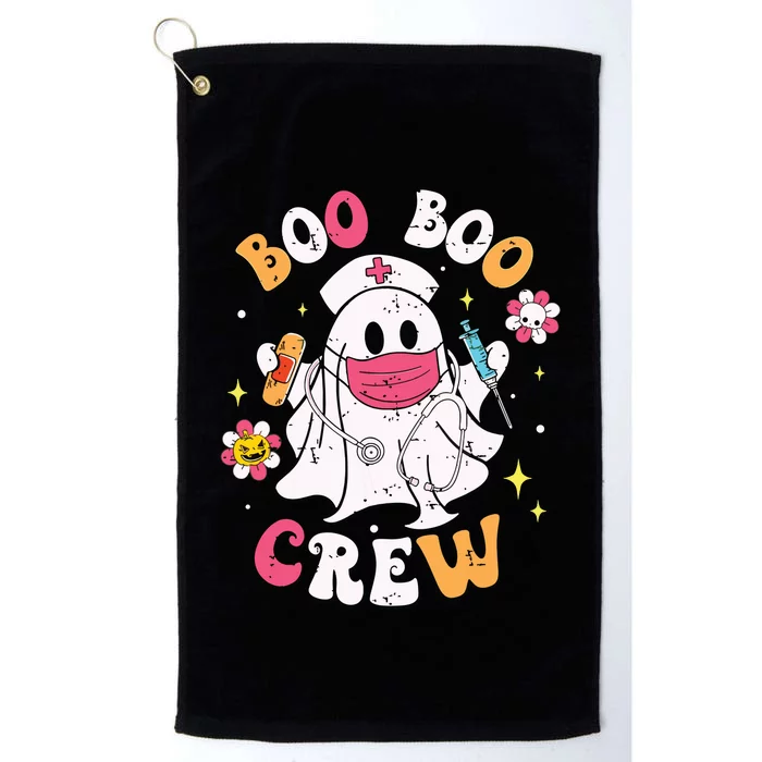 Boo Boo Crew Halloween Ghost Nurse Platinum Collection Golf Towel