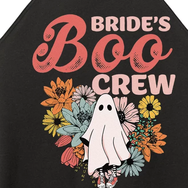 BrideS Boo Crew Floral Ghost Wedding Bachelorette Halloween Women’s Perfect Tri Rocker Tank