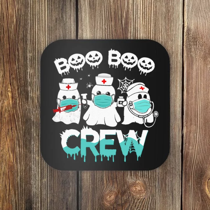 Boo boo Crew Nurse Halloween Ghost Costume Coaster