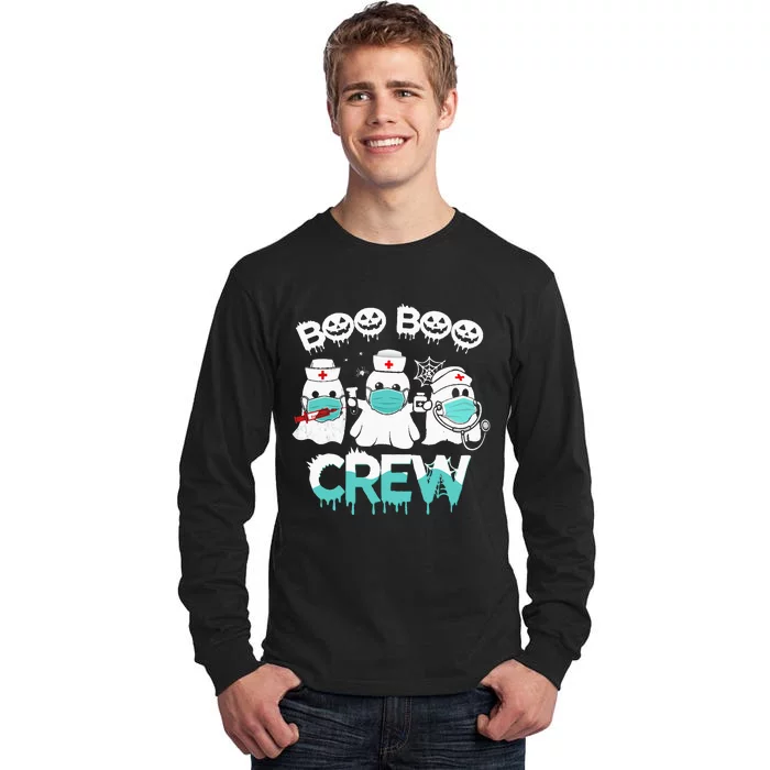 Boo boo Crew Nurse Halloween Ghost Costume Tall Long Sleeve T-Shirt