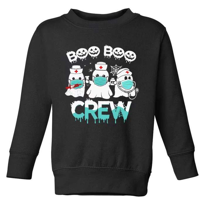 Boo boo Crew Nurse Halloween Ghost Costume Toddler Sweatshirt