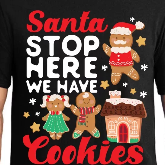 Bake Baking Christmas Cookie Santa Gingerbread Santa Cute Gift Pajama Set