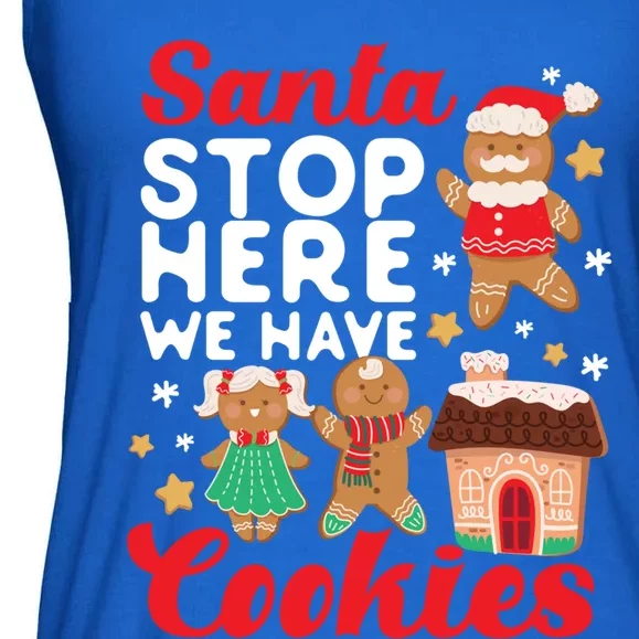 Bake Baking Christmas Cookie Santa Gingerbread Santa Cute Gift Ladies Essential Flowy Tank