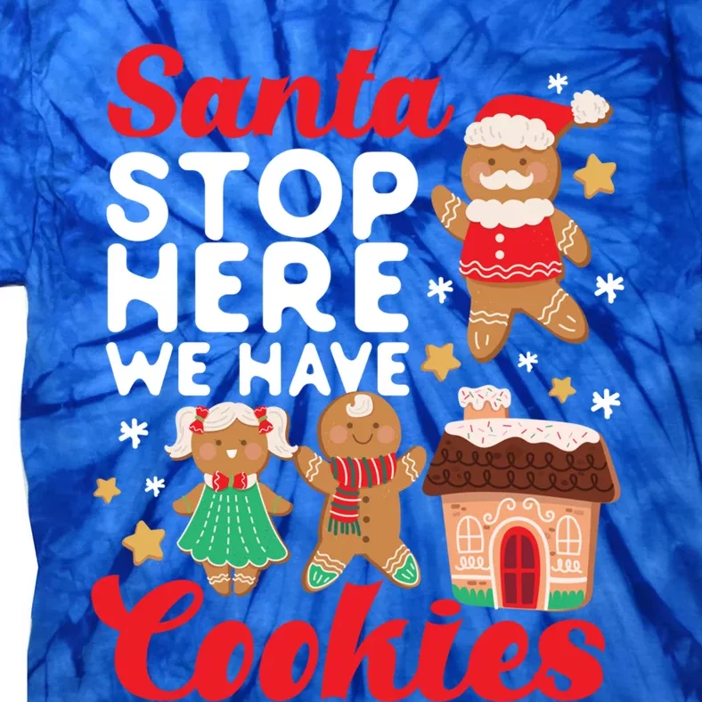 Bake Baking Christmas Cookie Santa Gingerbread Santa Cute Gift Tie-Dye T-Shirt