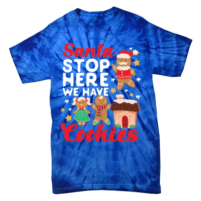 Bake Baking Christmas Cookie Santa Gingerbread Santa Cute Gift Tie-Dye T-Shirt