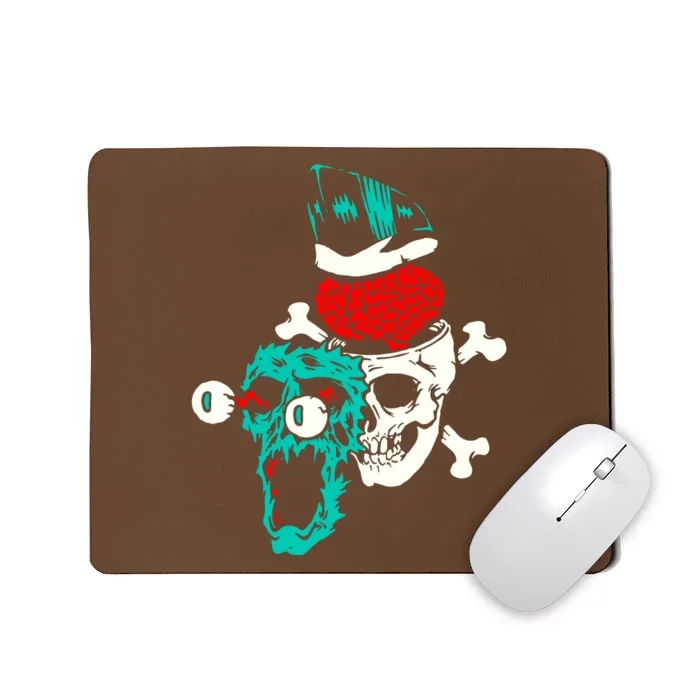 Brain Blast Cross Skull Mousepad