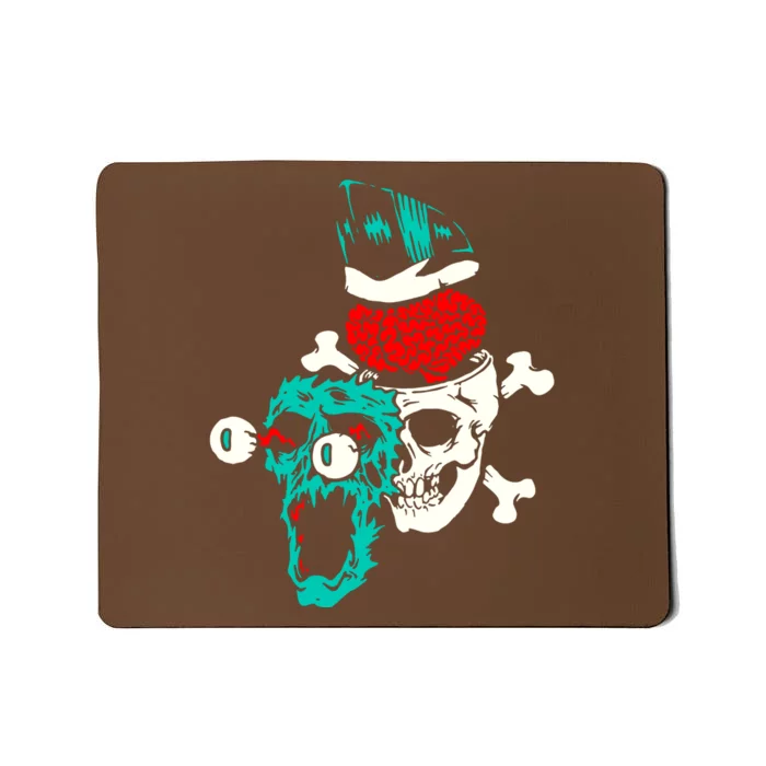 Brain Blast Cross Skull Mousepad