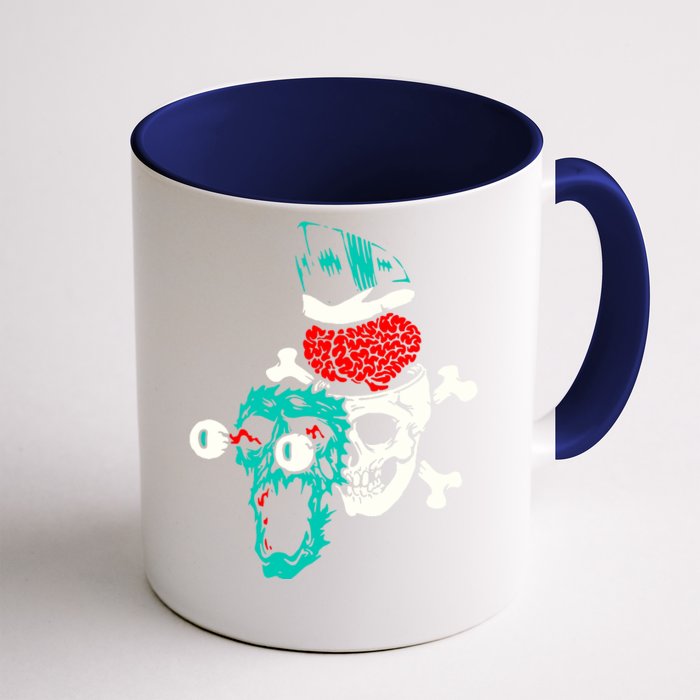 Brain Blast Cross Skull Front & Back Coffee Mug