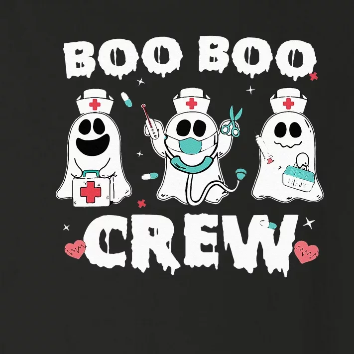 boo boo crew nurse halloween cute ghost costume matching Toddler Long Sleeve Shirt