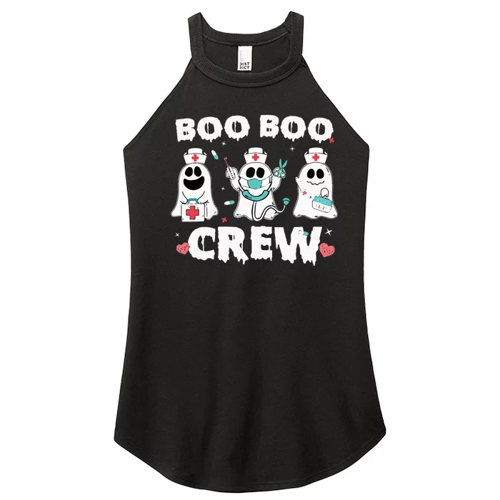 boo boo crew nurse halloween cute ghost costume matching Women’s Perfect Tri Rocker Tank