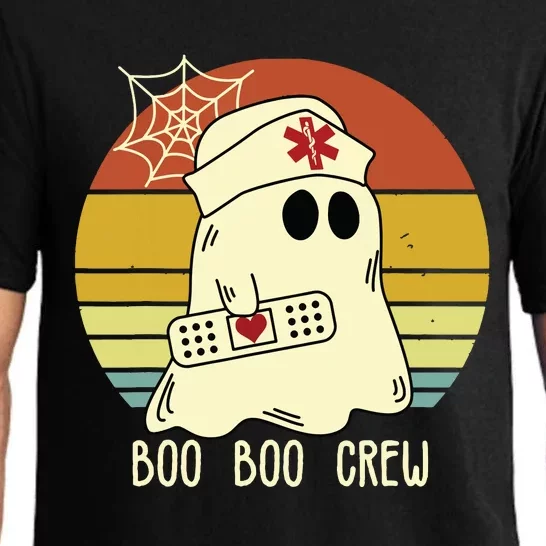 Boo Boo Crew Nurse Shirts Halloween Nurse Shirts For Women Pajama Set