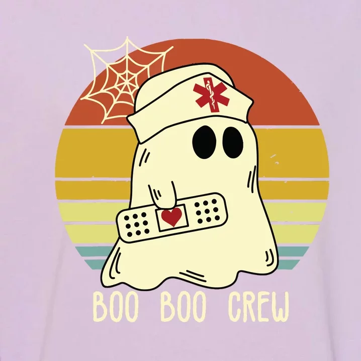 Boo Boo Crew Nurse Shirts Halloween Nurse Shirts For Women Garment-Dyed Sweatshirt