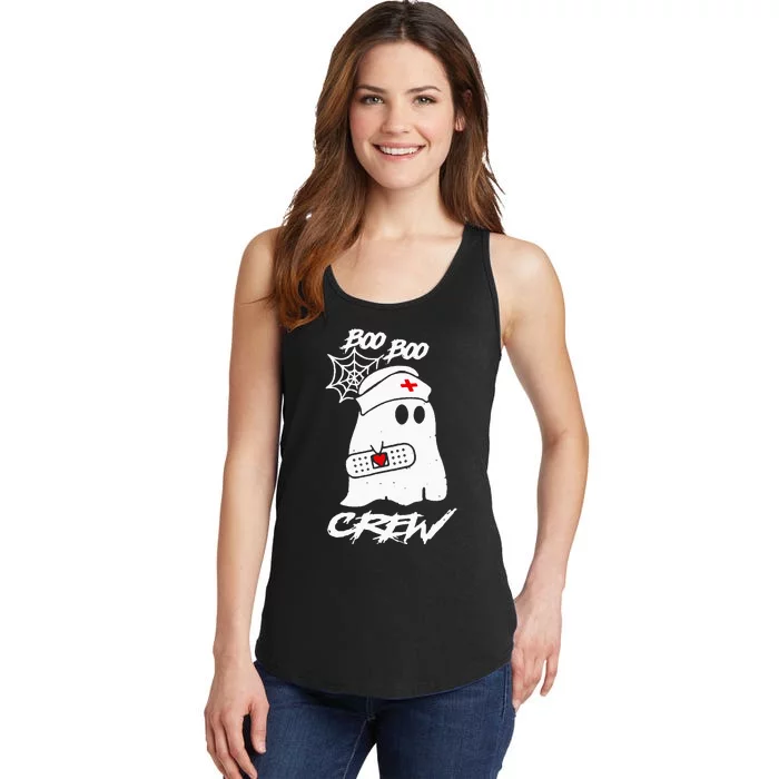 Boo Boo Crew Nurse Ghost Funny Halloween Costume Gift Ladies Essential Tank