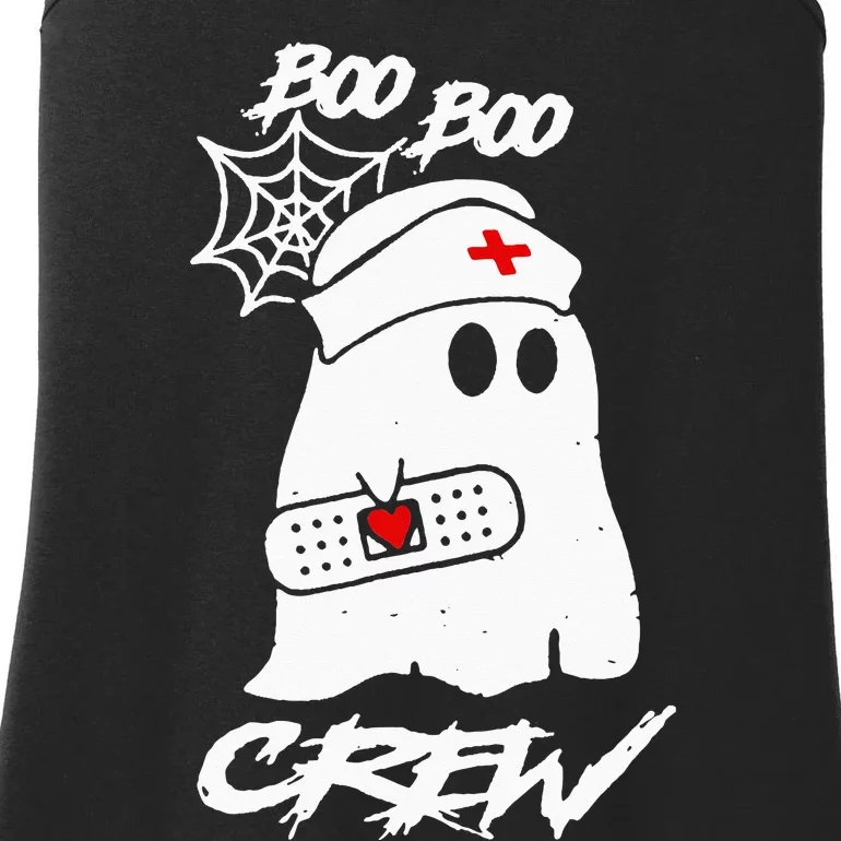 Boo Boo Crew Nurse Ghost Funny Halloween Costume Gift Ladies Essential Tank