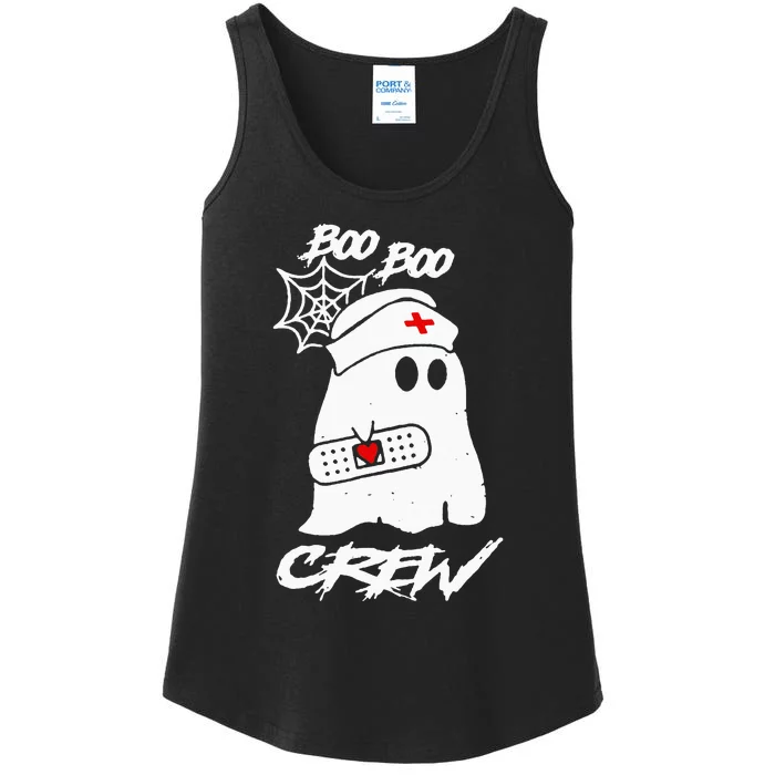 Boo Boo Crew Nurse Ghost Funny Halloween Costume Gift Ladies Essential Tank