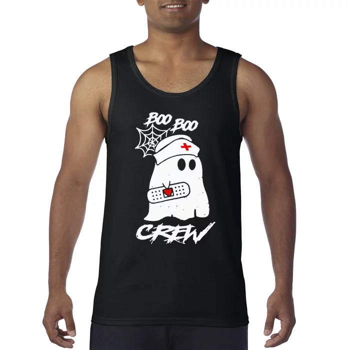 Boo Boo Crew Nurse Ghost Funny Halloween Costume Gift Tank Top