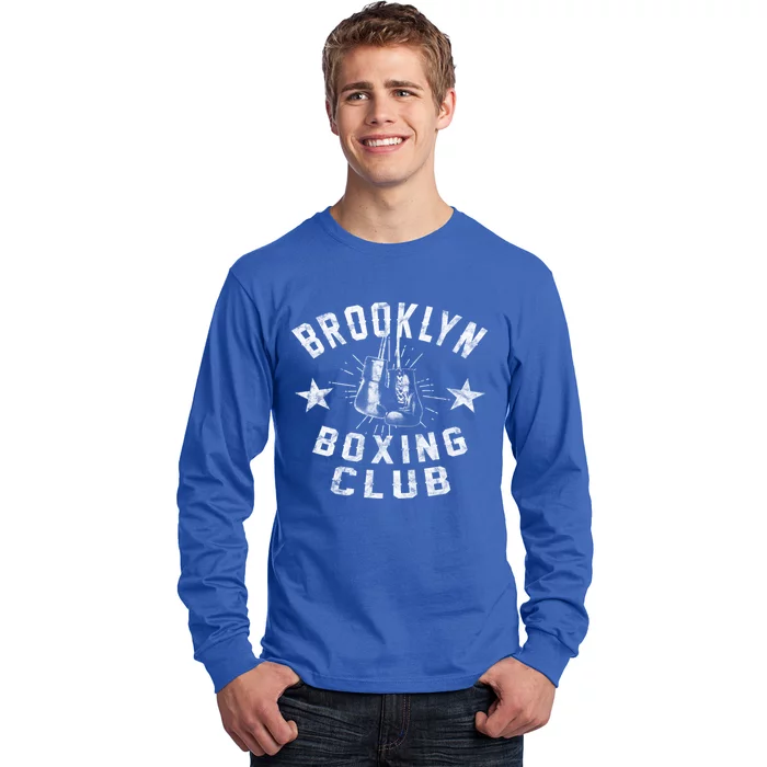 Brooklyn Boxing Club Vintage Distressed Boxing Gift Long Sleeve Shirt