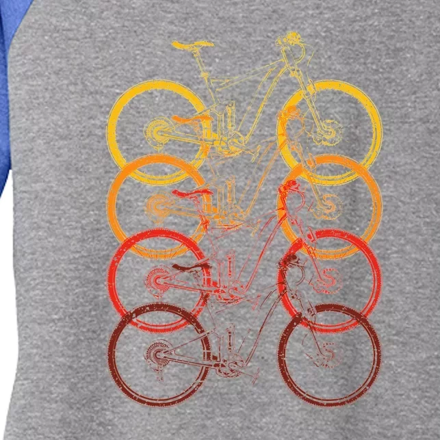 Bicycling Biker Cyclist Athlete Gift Bicycle Women's Tri-Blend 3/4-Sleeve Raglan Shirt